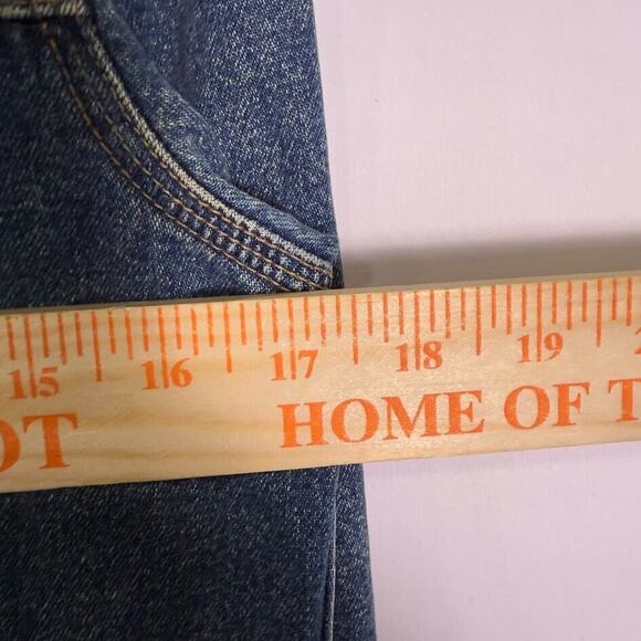 Vintage Tommy Hilfiger Jean Trucker Jacket Women Small Denim Blue Distressed Y2K - Picture 3 of 4